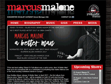 Tablet Screenshot of marcusmalone.com
